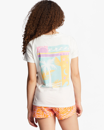 2 Enjoy The View - Camiseta Extragrande para Chicas 4-16 Blanco EBGZT00100 Billabong