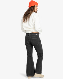 2 Get Low Denim - Broek met wijde pijpen voor Dames Black EBJDP03000 Billabong