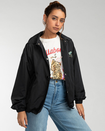 1 Sweet Feelings - Coaches Jacket for Women Black EBJJK00107 Billabong