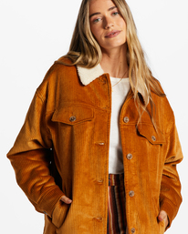 4 Cold Day - Trucker-Jacke für Frauen Braun EBJJK00112 Billabong