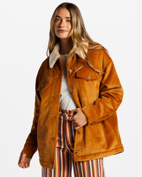 billabong, Cold Day Veste trucker pour Femme, CIDER (cpb0) COLD DAY EBJJK00112