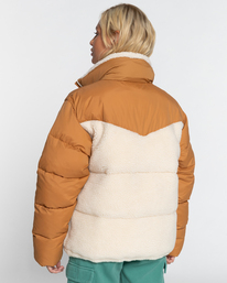 3 January Sherpa - Donsjack voor Dames Beige EBJJK00119 Billabong