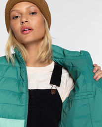 4 Never Stop - Jacke mit Reißverschluss für Frauen Grün EBJJK00123 Billabong