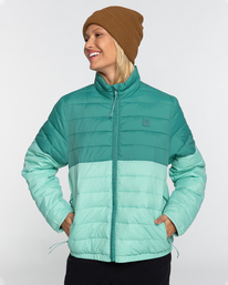 6 Never Stop - Jacke mit Reißverschluss für Frauen Grün EBJJK00123 Billabong
