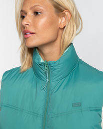 6 Transport - Chaleco reversible para Mujer Verde EBJJK00125 Billabong