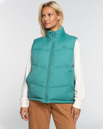 7 Transport - Chaleco reversible para Mujer Verde EBJJK00125 Billabong