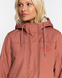 3 Simply The Best - Sherpa Lined Parka for Women Pink EBJJK00132 Billabong