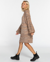 1 Gypsy Girl - Vestido de punto para Mujer Marron EBJKD00103 Billabong