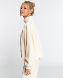 4 Fun Vibes - Top met Colhals voor Dames White EBJKT00106 Billabong