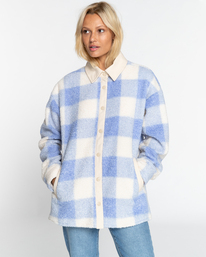 6 Best Story - Fleece-Hemdjacke für Frauen Violett EBJPF00102 Billabong
