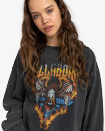3 Thunder - Hooded Sweatshirt for Women Black EBJSF00150 Billabong