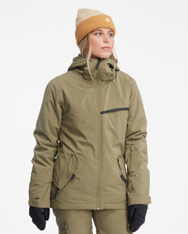 1 Women's Eclipse Insulated Snow Jacket Green EBJTJ00100 Billabong