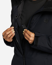 7 A/Div Sula 10K Insulated Snow Jacket Black EBJTJ00114 Billabong