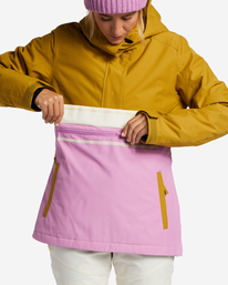 3 A/Div Day Break Anorak 10K Insulated Snow Jacket Green EBJTJ00117 Billabong