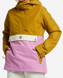 4 A/Div Day Break Anorak 10K Insulated Snow Jacket Green EBJTJ00117 Billabong