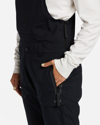 7 A/Div Drifter STX 45K Shell Bib Snow Pants Black EBJTP00109 Billabong