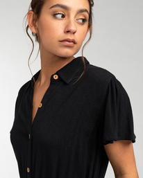 4 Sweet Day - Robe chemise longue pour Femme Noir EBJWD00109 Billabong
