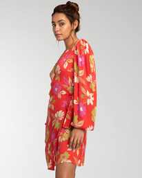 5 Hot Romance - Vestido Mini para Mujer Rojo EBJWD00111 Billabong