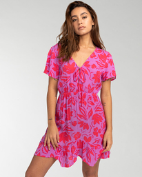 billabong, Day Trippin - Mini-Kleid für Frauen, BRIGHT ORCHID (php0) Day Trippin - Mini Dress for Women EBJWD00113