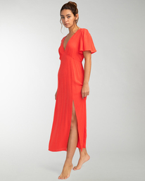 4 Jet Set - Midikleid für Frauen Rot EBJWD00118 Billabong