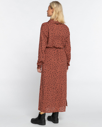 1 First Kiss - Halflange Blousejurk voor Dames Brown EBJWD00124 Billabong