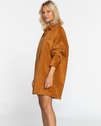 3 Winter Waves - Shirt Dress for Women Brown EBJWD00129 Billabong