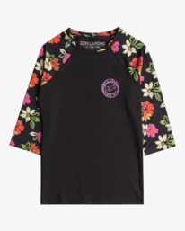 billabong, Far Away - Licra de manga corta para Mujer, MULTI (mul) Far Away - Short Sleeve Rash Vest for Women EBJWR00107