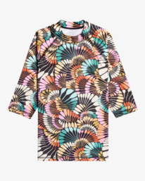 billabong, A/DIV - Rash Vest met Korte Mouw voor Dames, BLACK MULTI 2 (bml2) A/DIV - Short Sleeve Rash Vest for Women EBJWR00110