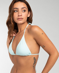 3 Sol Searcher Multi - Top de Bikini Triangular para Mujer Azul EBJX300103 Billabong