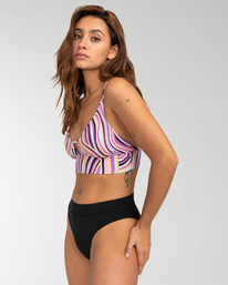 2 Sol Searcher - Cami Bikinitop met V-hals voor Dames Pink EBJX300108 Billabong
