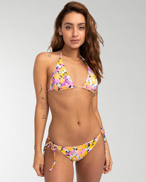 billabong, Sol Searcher Tropic - Bas de bikini à nouer sur les côtés pour Femme, FLOWERS (pgr6) Sol Searcher Tropic - Tie Side Bikini Bottoms for Women EBJX400100