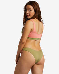 4 A/Div - High Leg Bikini Bottoms for Women Green EBJX400117 Billabong