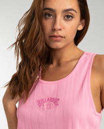 4 New Love - Camiseta sin mangas para Mujer Rosa EBJZT00101 Billabong