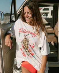 1 Easy Tiger - T-Shirt for Women White EBJZT00108 Billabong