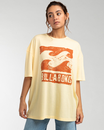 0 Hazy Day - T-shirt pour Femme Jaune EBJZT00113 Billabong