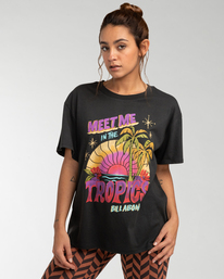1 Meet Me In The Tropics - T-shirt para Mulher Preto EBJZT00118 Billabong