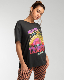 4 Meet Me In The Tropics - T-shirt para Mulher Preto EBJZT00118 Billabong