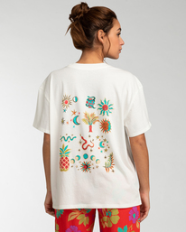 3 Off The Moon - Camiseta para Mujer Blanco EBJZT00119 Billabong