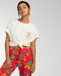 1 Off The Moon - Camiseta para Mujer Blanco EBJZT00119 Billabong