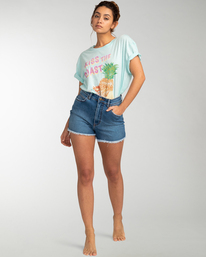2 Kiss The Coast - T-Shirt für Frauen Blau EBJZT00120 Billabong