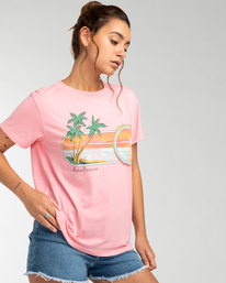 3 Aloha Forever - T-Shirt for Women Pink EBJZT00124 Billabong