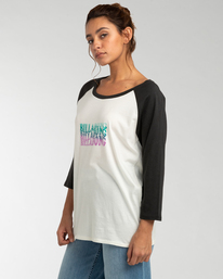 3 Eye Sea Sky - Maglietta con maniche raglan a 3/4 da Donna White EBJZT00128 Billabong