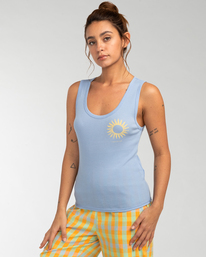 3 Right On Time - Vest Top voor Dames Purple EBJZT00139 Billabong