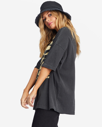 4 With Love From The Sun - T-shirt para Mulher Preto EBJZT00145 Billabong
