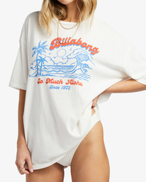 4 Beach Club - T-Shirt for Women White EBJZT00169 Billabong