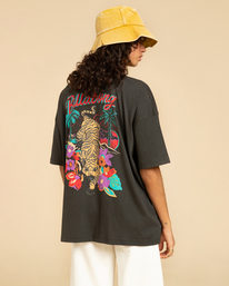 3 Easy Tiger - Maglietta da Donna Black EBJZT00175 Billabong