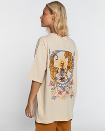 3 True Tiger - T-Shirt voor Dames White EBJZT00205 Billabong