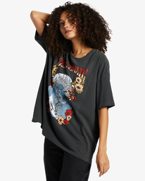 4 Big Wave - Loose T-shirt voor Dames Black EBJZT00267 Billabong