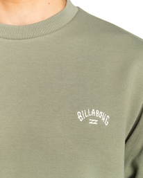 3 Arch - Felpa da Uomo Green EBYFT00104 Billabong