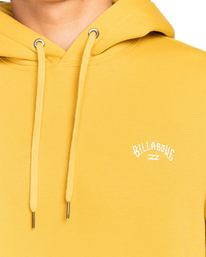 3 Arch - Felpa con cappuccio da Uomo Yellow EBYFT00106 Billabong